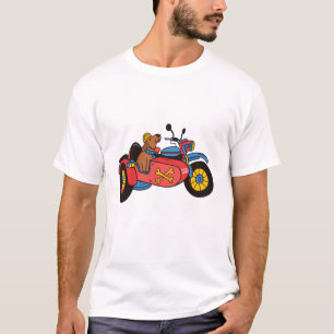 Kraftradhund in Beiwagen T-Shirt