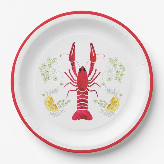 Kräftskiva / Crawfish Boil / Swedish Crayfish Part Pappteller (Vorderseite)