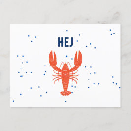 Kräftskiva Hej Hallo Schwedische Grußkarte Postkarte