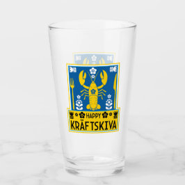 Kräftskiva - Schwedisches Krakischefisch-Party Glas