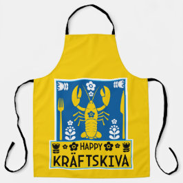 Kräftskiva - Schwedisches Krakischefisch-Party Schürze