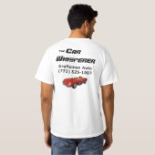 Kraftsmen Auto Whisperer Basic T - Shirt (mit rote (Schwarz voll)