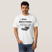 Kraftsmen Auto Whisperer Weißer T - Shirt mit Silh (Vorne ganz)
