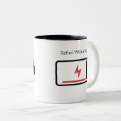 Kraftstoff mit Sippe Zweifarbige Tasse (VorderseiteRechts)