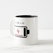 Kraftstoff mit Sippe Zweifarbige Tasse (Vorderseite Links)