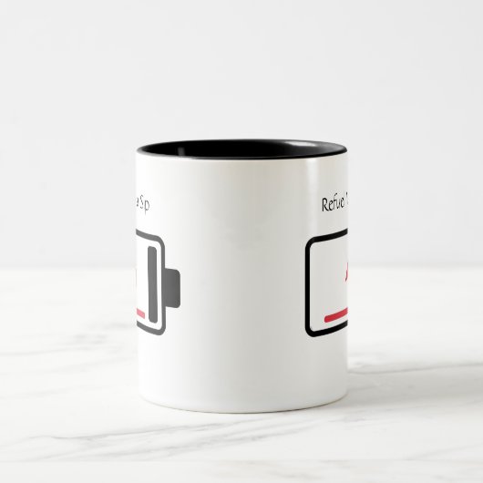 Kraftstoff mit Sippe Zweifarbige Tasse (Mittel)