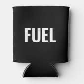 Kraftstoff Schwarz-weiß minimalistisch cool Dosenkühler (Vorderseite)