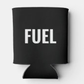 Kraftstoff Schwarz-weiß minimalistisch cool Dosenkühler (Rückseite)