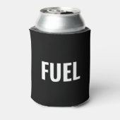 Kraftstoff Schwarz-weiß minimalistisch cool Dosenkühler (Kanne Rückseite)
