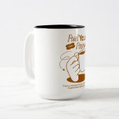 Kraftstoff Zweifarbige Tasse (Vorderseite Links)