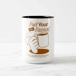 Kraftstoff Zweifarbige Tasse