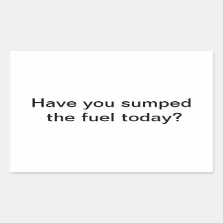 Kraftstoffaufkleber Rechteckiger Aufkleber