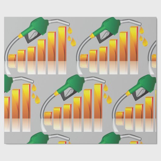 Kraftstoffpreis Geschenkpapier (Flach)
