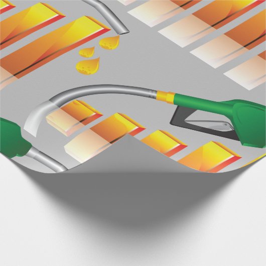 Kraftstoffpreis Geschenkpapier (Ecke)