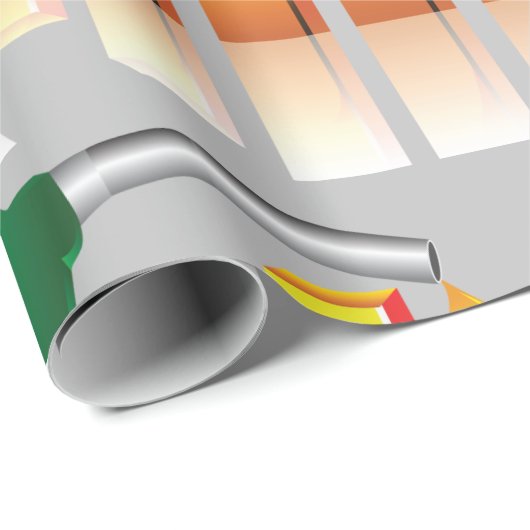 Kraftstoffpreis Geschenkpapier (Rolleneckpunkt)