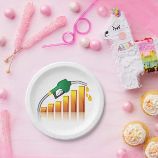 Kraftstoffpreis Pappteller (Party)