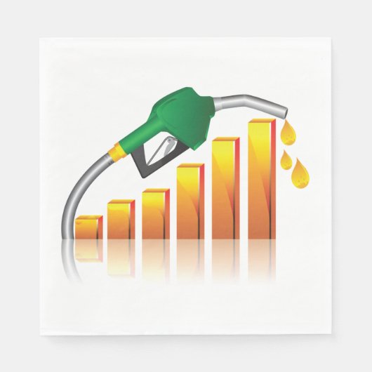 Kraftstoffpreis Serviette (Vorderseite)