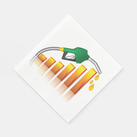 Kraftstoffpreis Serviette (Ecke)