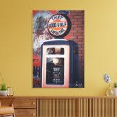 Kraftstoffpumpe Orange Foto Print Leinwanddruck (Insitu (Wohnzimmer))