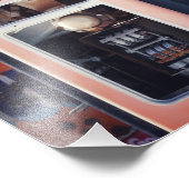 Kraftstoffpumpe Orange Fotodruck (Ecke)