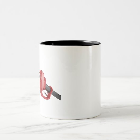 Kraftstoffpumpedüse mit letztem Tropfen des Zweifarbige Tasse (Mittel)