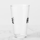 Kraftstoffschwarze Buchstaben minimalistisch klare Glas (Links)