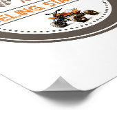 Kraftstoffstation 4 Radrennen Geburtstagszeichen Poster (Ecke)