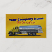 Kraftstofftanker-LKWs KUNDENBARE Visitenkarte (Rückseite)