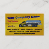 Kraftstofftanker-LKWs KUNDENBARE Visitenkarte (Vorderseite)