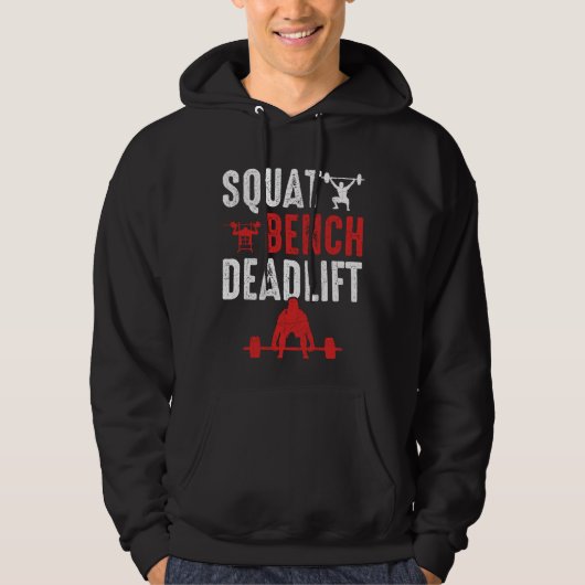 Krafttraining auf der Sattelbank Hoodie (Vorderseite)