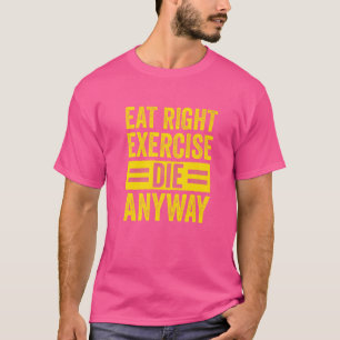 Krafttraining Fitnessstudio Workout Richtig essen T-Shirt