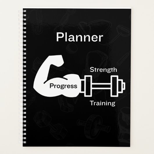 Krafttraining Fortschritt Planer (Vorderseite)
