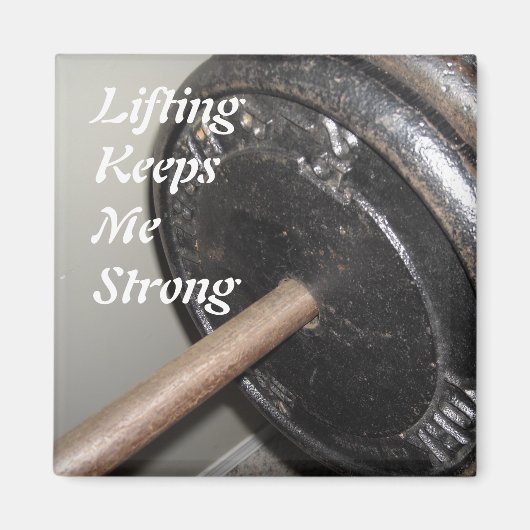 Krafttraining-Motivationsbotschaft Magnet (Vorne)