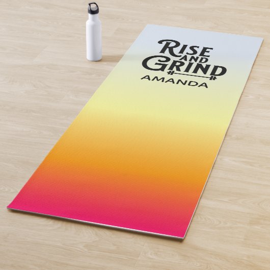 Krafttraining Rise and Grind und Yogamatte (Beispiel)