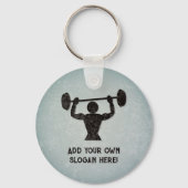 Krafttraining - Typ Lifting - Ihr Text auf einem Schlüsselanhänger (Vorderseite)