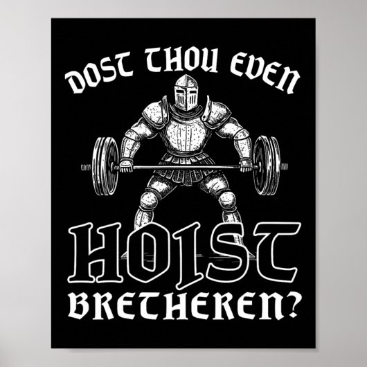 Krafttrainingsarbeit für das Kraftheben Poster (Vorne)
