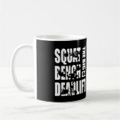 Kraftübertragung - Squat, Bench, Deadlift Kaffeetasse (Links)