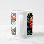 Kraftvolle Blüte Jumbo-Tasse (Rückseite)