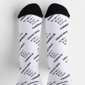 Kraftvolle Power-Gleichungen Socken (Oben)