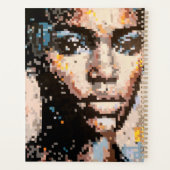Kraftvolles Pixel-Porträt Planer (Rückseite)
