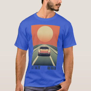 Kraftwerk Autobahn Retro Ästhetisches Original Des T-Shirt