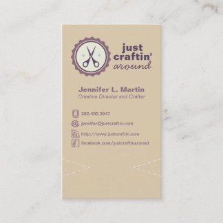 Krafty Scissors Business Cards Visitenkarte