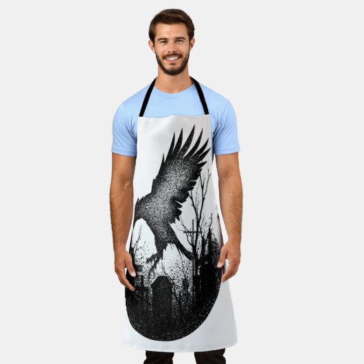 Krähe 25. Jahrestag Schürze (Getragen)