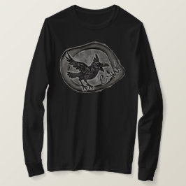 Krähe Crow Rabe ruft CAW! Longsleeve T-Shirt