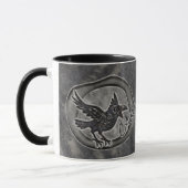 Krähe Crow Rabe ruft CAW!  Tasse (Links)