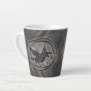 Krähe Crow Rabe ruft KRÄH! Milchtasse