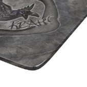 Krähe Crow Rabe ruft KRÄH! Schneidebrett (Ecke)