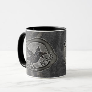 Krähe Crow Rabe ruft KRÄH! Tasse