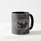 Krähe Crow Rabe ruft KRÄH! Tasse (VorderseiteRechts)