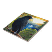 Krähe des Vogels 63 Fliese (Seite)